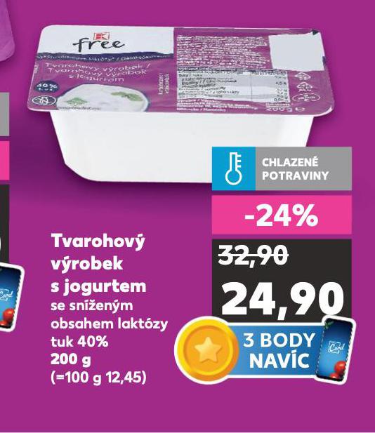 FREE TVAROHOV VROBEK S JOGURTEM