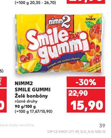 NIMM2 SMILE GUMMI EL BONBONY
