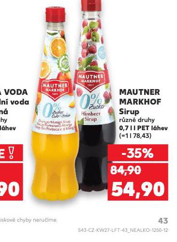 MAUTNER MARKHOF SIRUP