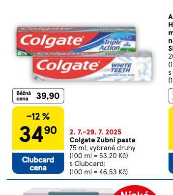 COLGATE ZUBN PASTA
