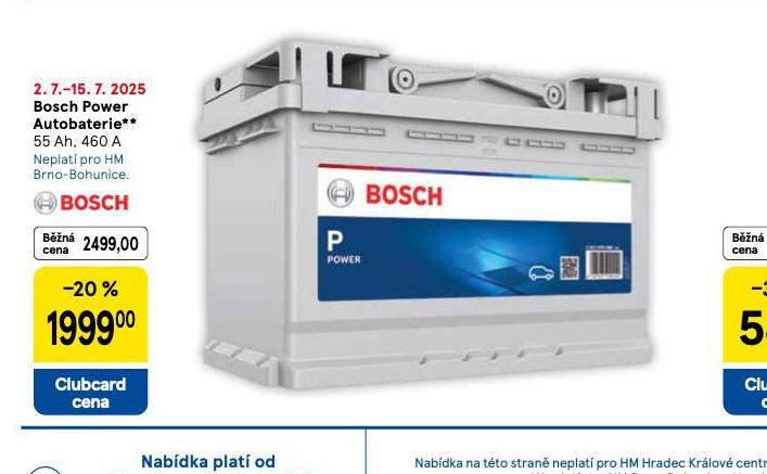 BOSCH POWER AUTOBATERIE 55 Ah