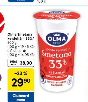 OLMA SMETANA KE LEHN 33%