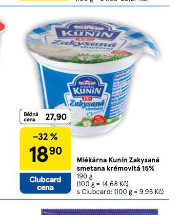 KUNN ZAKY\SAN SMETANA KRMOVIT 15%