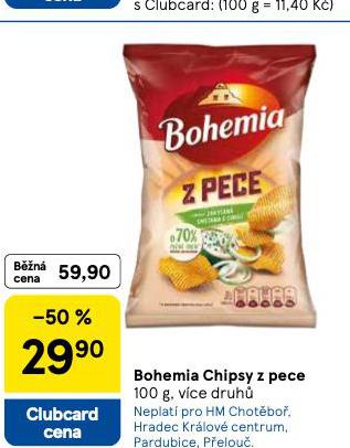 BOHEMIA CHIPSY Z PECE