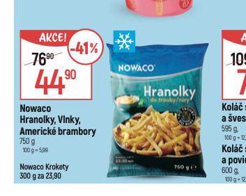 NOWACO HRANOLKY, VLNKY, AMERICK BRAMBORY