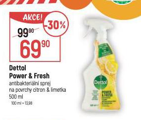 DETTOL POWER & FRESH SPREJ
