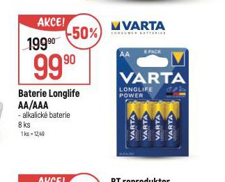 VARTA BATERIE LONGLIFE