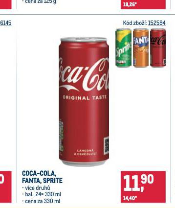 COCA COLA, FANTA, SPRITE