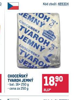 CHOCESK TVAROH JEMN
