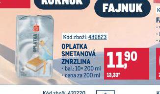 OPLATKA SMETANOV ZMRZLINA