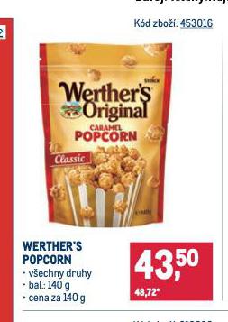 WERTHERS POPCORN