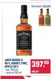 JACK DANIELS, HONEY, FIRE, APPLE