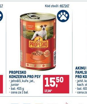 PROPESKO KONZERVA PRO PSY