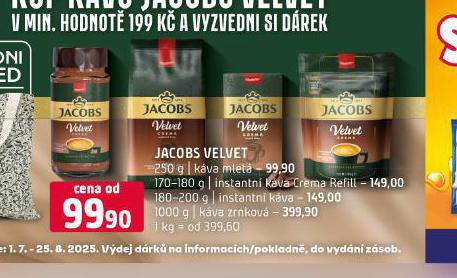 JACOBS VELVET ZRNKOV KVA