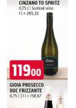 GIOIA PROSECCO DOC FRIZZANTE