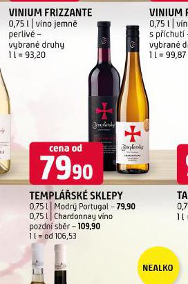 TEMPLSK SKLEPY CHARDONNAY POZDN SBR