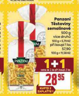 PANZANI TSTOVINY SEMOLINOV