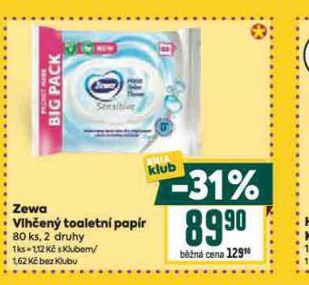 ZEWA VLHEN TOALETN PAPR