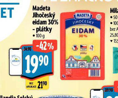 MADETA JIHOESK EIDAM 30% PLTKY