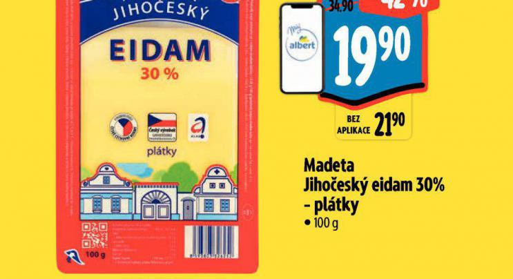 MADETA JIHOESK EIDAM 30% PLTKY