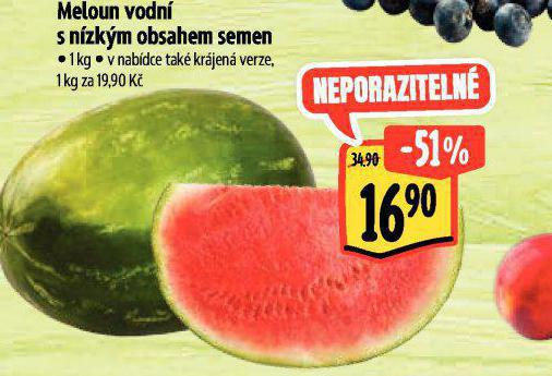 MELOUN VODN S NZKM OBSAHEM SEMEN