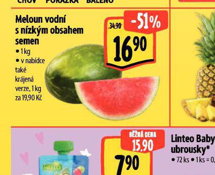 MELOUN VODN S NZKM OBSAHEM SEMEN