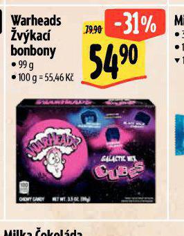 WARHEADS VKAC BONBONY