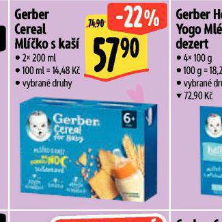GERBER CEREAL MLKO S KA