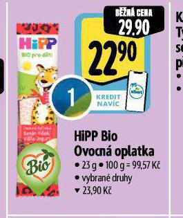 HIPP BIO OVOCN OPLATKA