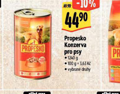PROPESKO KONZREVA PRO PSY