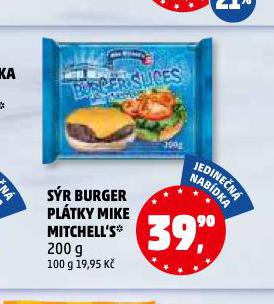 SR BURGER PLTKY MIKE MITCHELL'S