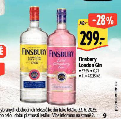 FINSBURY LONDON GIN