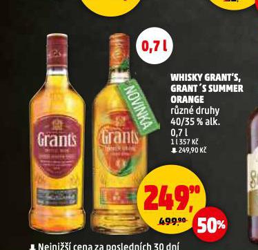 GRANT'S TRIPLE WOOD WHISKY