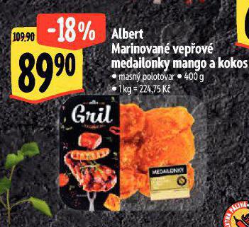 ALBERT MARINOVAN VEPOV MEDAILONKY MANGO A KOKOS