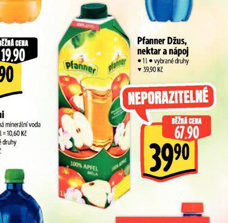 PFANNER DUS, NEKTAR A NPOJ