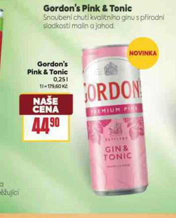 GORDON'S PINK & TONIC