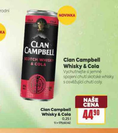 CLAN CAMPBELL WHISKY & COLA