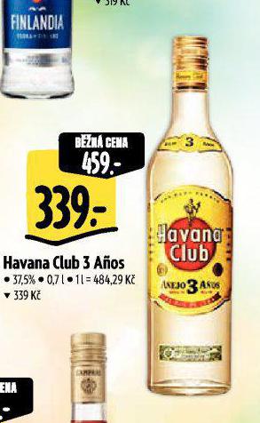 HAVANA CLUB 3 ANOS