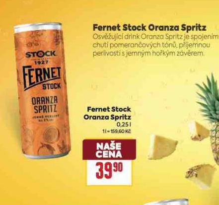 FERNET STOCK ORANZA SPRITZ