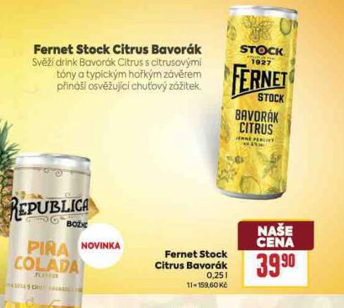 FERNET STOCK BAVORK CITRUS