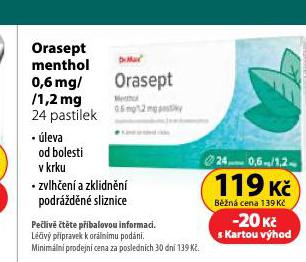 ORASEPT MENTHOL