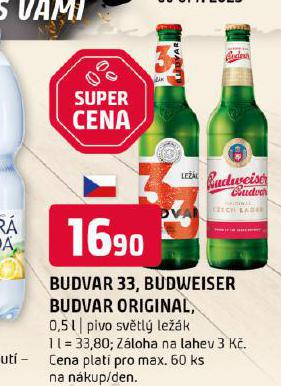 PIVO BUDVAR 33