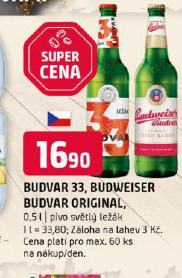PIVO BUDWEISER BUDVAR