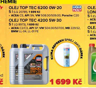 MOTOROV OLEJ TOP TEC 4200 5W-30