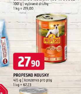 PROPESKO KOUSKY KONZERVA PRO PSY