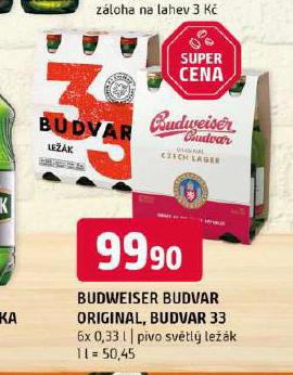 PIVO BUDWEISER BUDVAR ORIGINAL