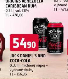 JACK DANILES AND COCA COLA