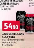 JACK DANILES AND COCA COLA