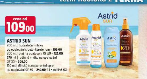 ASTRID SUN OLEJ NA OPALOVN