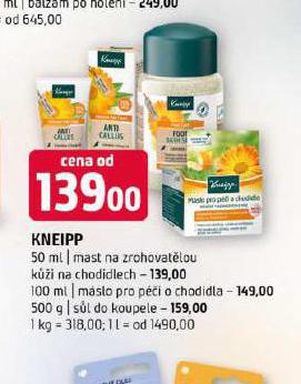KNEIPP MSLO NA CHODIDLA